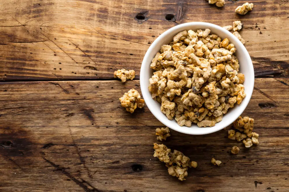 Granola in a bowl