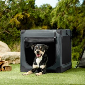 Frisco Indoor/Outdoor 3-Door Collapsible Soft Sided Dog Crate