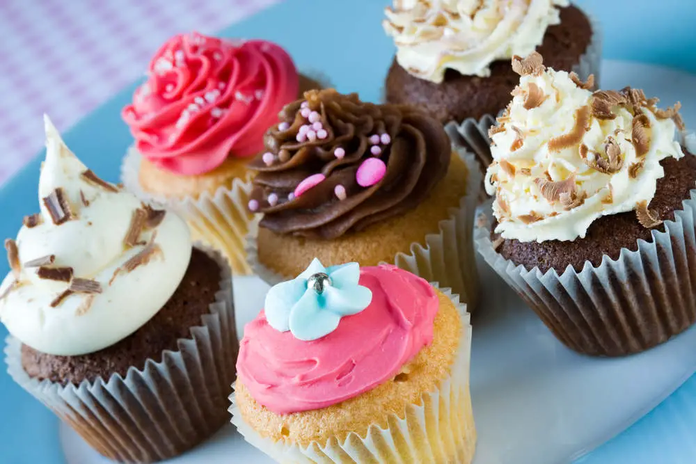 Assortment of cupcakes