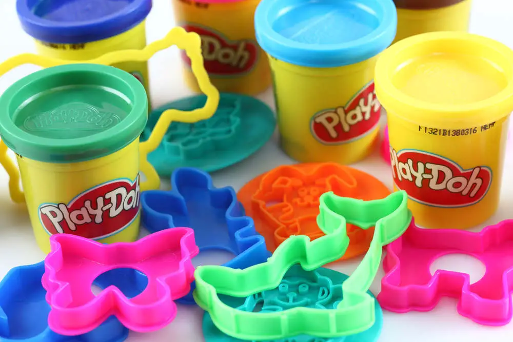 Play-Doh with molds