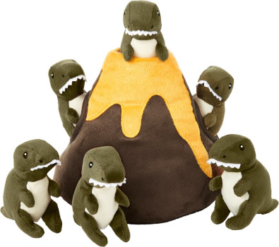 Frisco Hide and Seek Plush Volcano and Dinosaurs