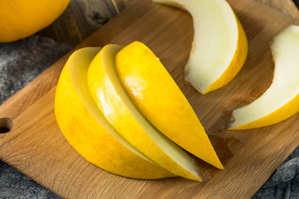 Canary melon slices