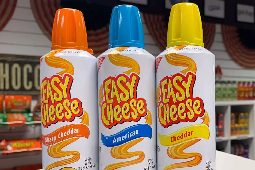 Easy Cheese spray cheese flavors