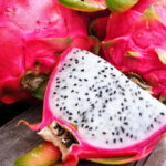 Dragon fruit cut open